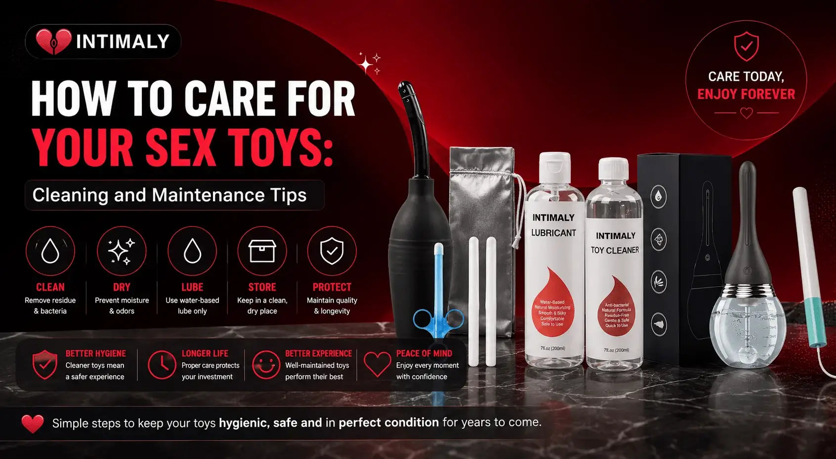 Sex Toy Cleaning & Maintenance Guide: Lube, Storage & Care