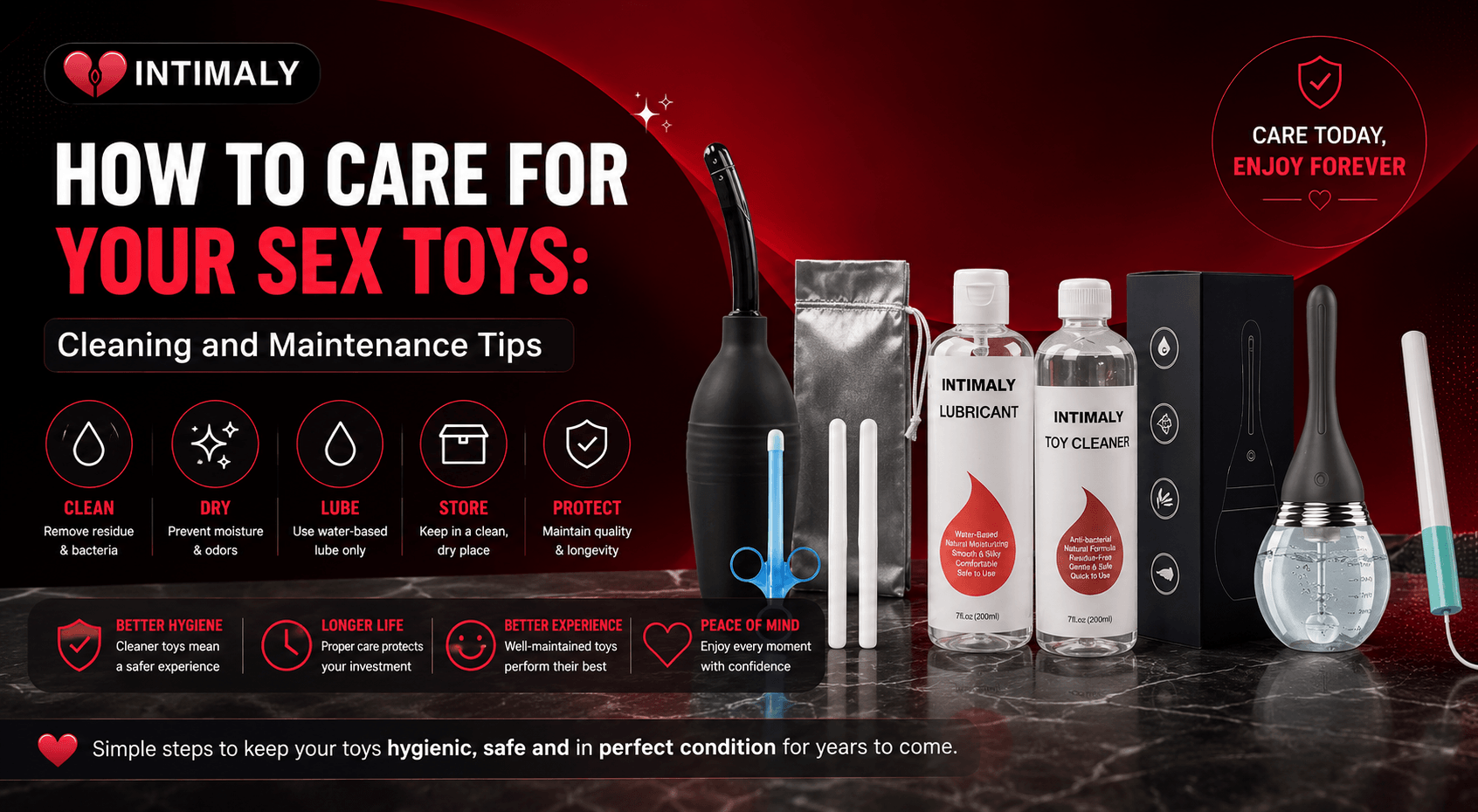 Sex Toy Cleaning & Maintenance Guide: Lube, Storage & Care
